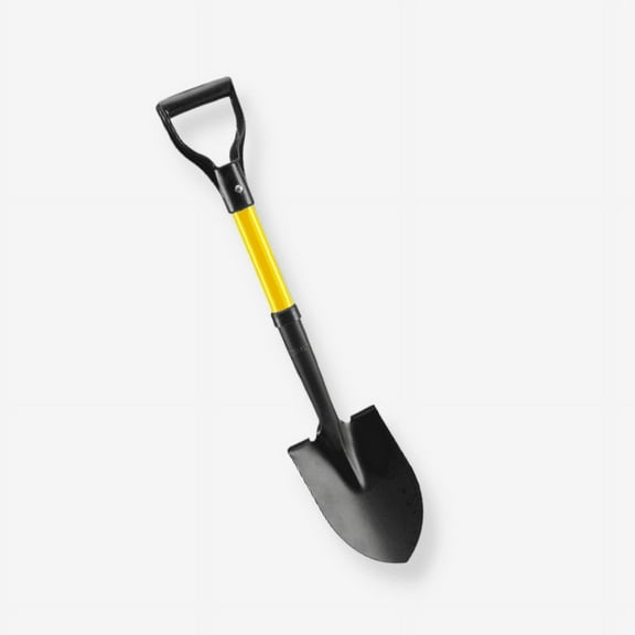 27 in. Round Nose Mini Digging 1.73 lb. Garden Shovel with Comfort Grip Handle Hand Tool