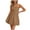13# Light Brown, variant on Women's Bubble Mini Dress 2025 Summer Strapless Tube Top Short A Line Sundress Trendy Casual Smocked Dresses Light Brown M