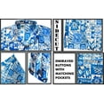 thumbnail image 5 of HAPPY BAY Men's Hawaiian Shirts Short Sleeve Button Down Shirt Mens Tropical Shirts Casual Holiday Summer Party Caribbean Shirts for Men Funny M Sea Collage, Bright Blue, 5 of 6