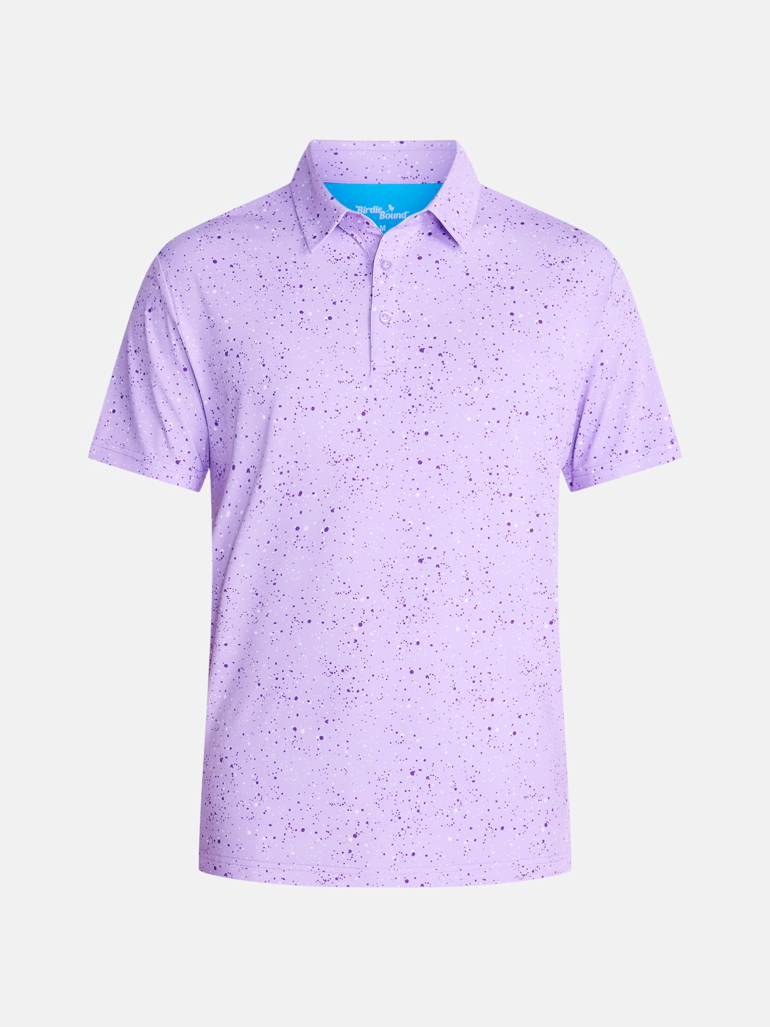 Birdie Bound Splatter Print Golf Polo Shirt, Men's Sizes XS-4XLT