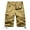 01-Khaki, variant on Women's Casual Fitted Multi-Pockets Twill Bermuda Cargo Shorts(No Belt),Khaki 2