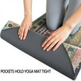 thumbnail image 3 of Yellow and Pink Geometric Boho Pattern Hot Yoga Mat Towel Non Slip for Hot Yoga - Quick-Drying Yoga Mat Cover with 4 Corner Pockets with Travel Bag - Hot Yoga Towel Non Slip 74"x26", 3 of 6