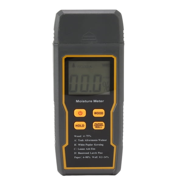 Detector de humedad multifuncional con 4 modos, medidor de humedad digital con pantalla LCD para materiales de construcción de paredes de madera.