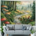 thumbnail image 4 of Orinice Mushrooms Tapestry Wall Hanging Unique Style for Home Wall Decor Art Living Room Bedroom Dorm 60x50inch, 4 of 6