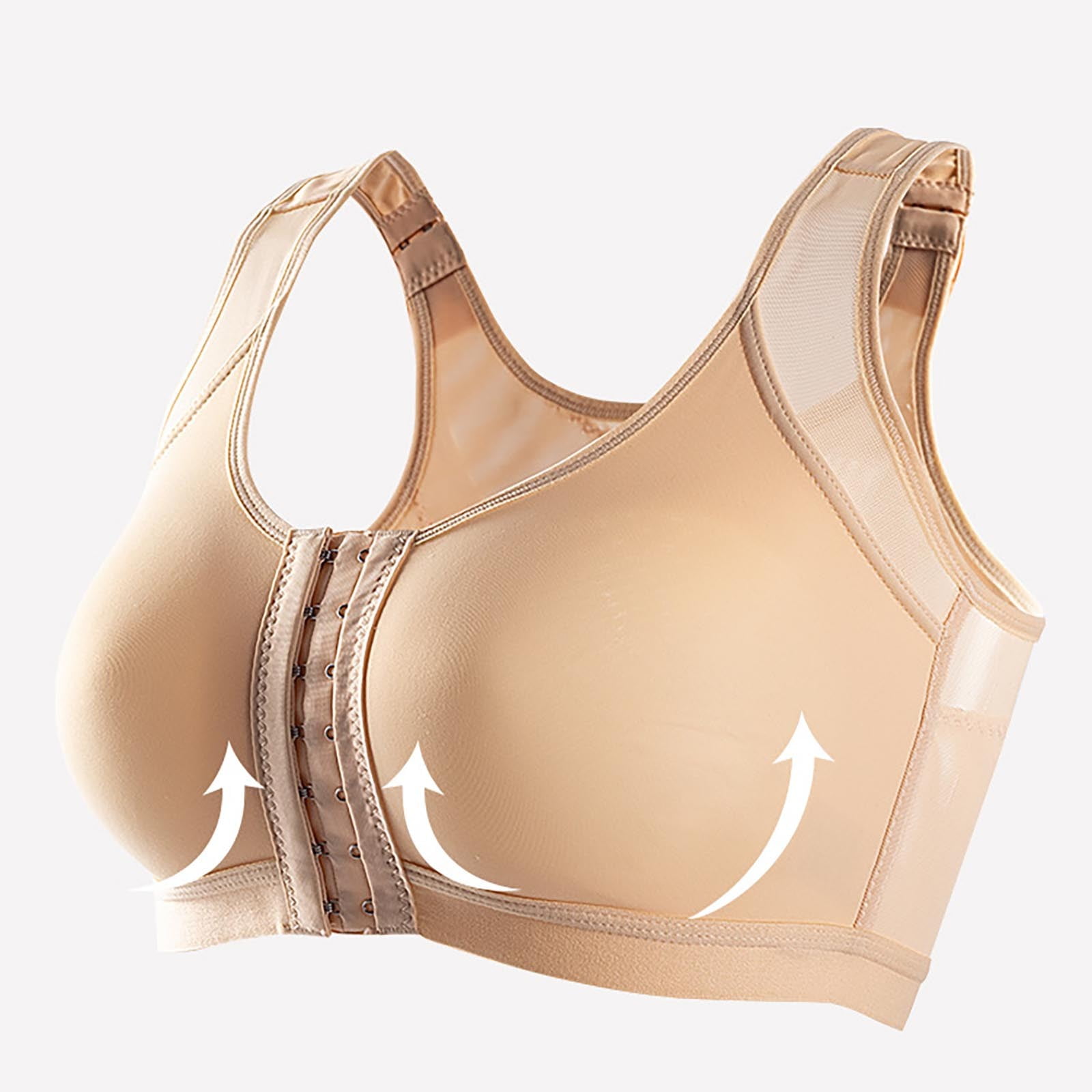 3 Pack Bra for Women Front Closure Bra Adjustable Straps Bra Women's Bras Wireless Everyday Bra Soft Bras for Women