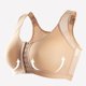 thumbnail image 5 of Gibobby Brasier con Cierre Frontal Push Up Hebilla frontal cómoda y sexy para mujer de 3 piezas sin sujetador con anillo de acero(Beige,Chico), 5 of 5
