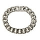 thumbnail image 2 of Pulsera de eslabones sólidos de acero inoxidable con cadena de eslabones cubanos Plata, 2 of 9