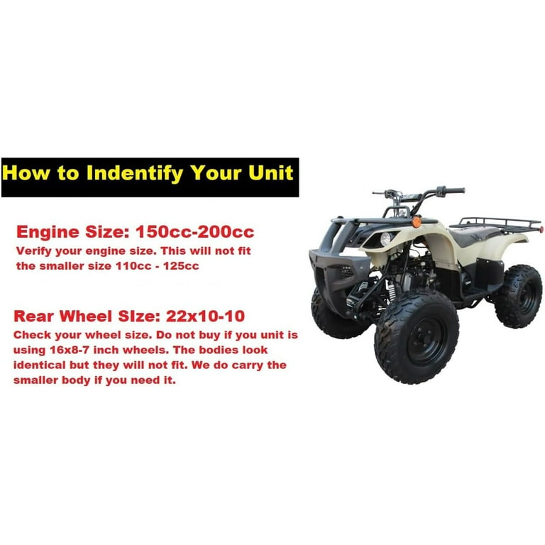 ATV Plastic Body Assembly Suitable for Coolster 3150, 3150DX