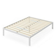 Zinus Mia 14 White Metal Platform Bed Frame, Queen