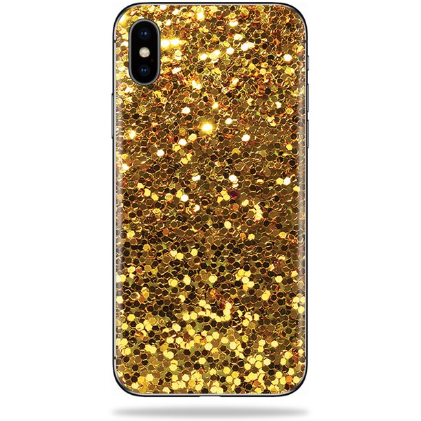 Mightyskins Skin For Apple Iphone X Gold Dazzle Protective Viny Wrap Easy To Apply And Change Style Made In The Usa Walmart Com Walmart Com