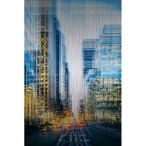 Electrifying Painting Print on Brushed Aluminum