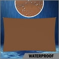 thumbnail image 2 of ShadeMart 8' x 20' Custom Size Brown Rectangle Waterproof Sun Shade Sail Canopy Awning Shelter, 95% UV Blockage UV & Water Resistant, Outdoor Patio Garden Carport (We Make Custom Size), 2 of 5