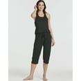 thumbnail image 2 of Real Essentials 2 Pack: Women’s Pajama Set Tank Top and Capri Pants Super-Soft Loungewear (Avalable In Plus Size), 2 of 6
