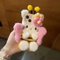 thumbnail image 3 of Plush Hello Kitty Phone Case Cartoon Bee Sanrio Iphone15 14 13 12 11 Pro Max Phone Case Cute 3D Winter Warm Shockproof Drop Case RJ, 3 of 6