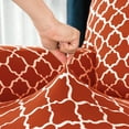 thumbnail image 4 of Stretch Sofa Slipcover 1-Piece Non Slip Couch Sofa Cover, Washable Sofa Protector with Elastic Bottom 1-4 Seater For Moving Furniture Living Room(Armchair 1-seater,Orange), 4 of 8