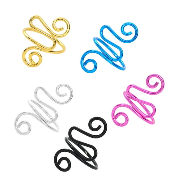 ROZYARD Crochet Ring Metal Crochet Ring Yarn Guide Finger Holder Knitting Tension Ring