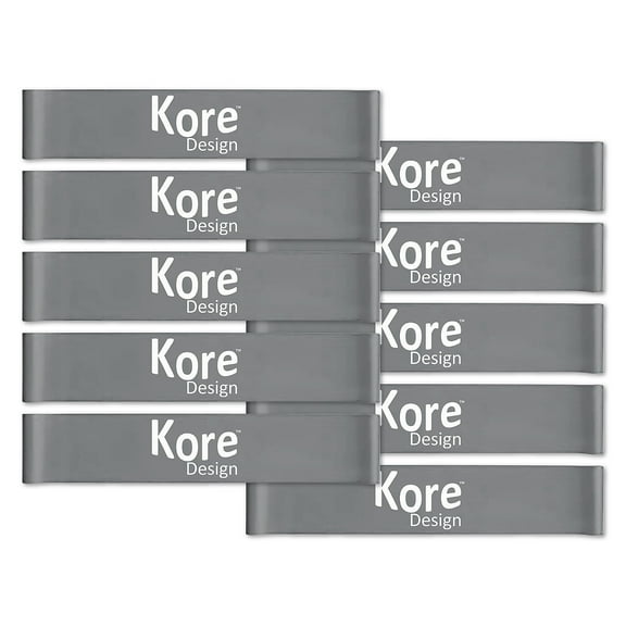 Kore Design Chair Fidget Silicone Kick Bands Grey 10/Pack (KD-KB0006)