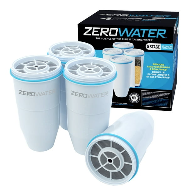 Zerowater 5Stage Water Filter Replacement 4 Pack
