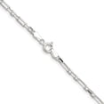 thumbnail image 7 of Auriga Fine Jewelry 925 Sterling Silver Diamond-cut 3 mm 3 Short Plus 1 Long Cable Link Chain Necklace for Women 24", 7 of 7