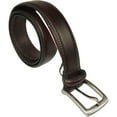 thumbnail image 3 of Men VALENTINI Stitched Leather Belt Classic Pin Buckle Business Dress V711 Wine, 3 of 9