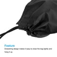 thumbnail image 4 of 32x22cm Fiber Cloth Single Drawstring Storage Bag, Black 6 Pack, 4 of 5