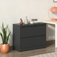 thumbnail image 7 of High-security 2 Metal Filing Cabinet, Black, For Office Workspace, Fits Different File Sizes Black Locking Efficiency, Legal/letter/a4/f4, 7 of 7