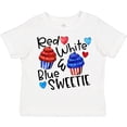thumbnail image 3 of Inktastic 4th of July Red, White and Blue Sweetie Cupcakes and Stars Boys or Girls Toddler T-Shirt, 3 of 5