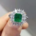 thumbnail image 3 of Fashion Cubic Zircon 925 Silver Ring Women Engagement Party Gift Sz 6-10, 3 of 4