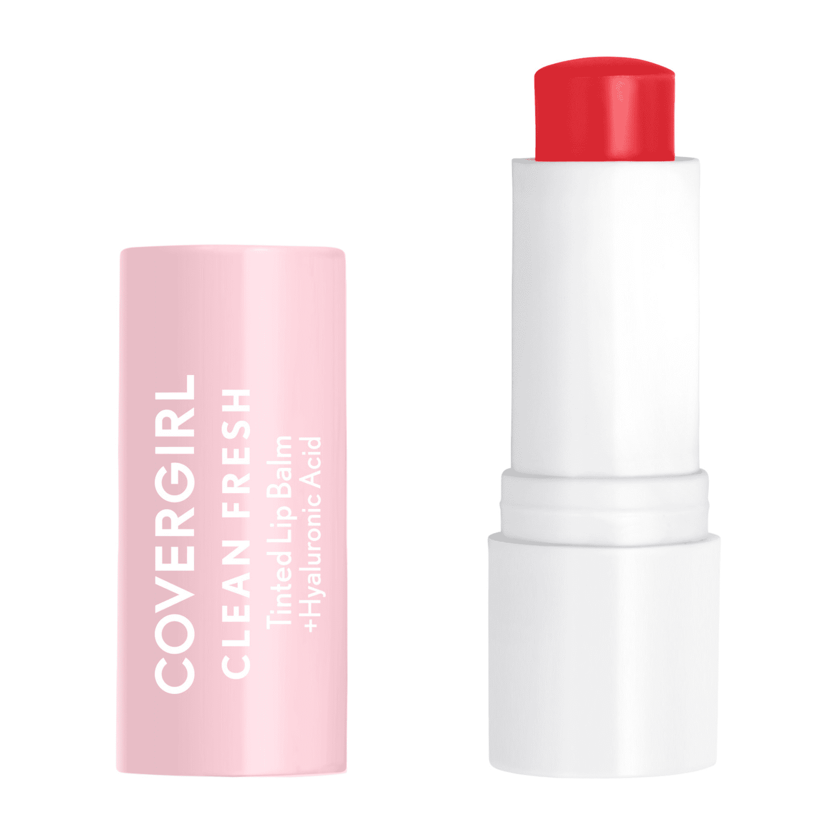 COVERGIRL Clean Fresh Tinted Lip Balm, 400 You're the Pom, 0.14 oz, Clean Vegan Formula, Cruelty Free Lip Balm