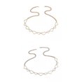 thumbnail image 1 of Cadena de damas de moda de 2 piezas con cadena en corazón con jinwen Cadena de la cintura, 1 of 8