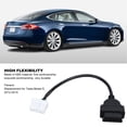 thumbnail image 3 of 12 Pin To 16 Pin Connector, Lightweight 12 Pin Diagnostic Adapter Cable Quick Diagnosis Stable Performance  For Model S 2012 To 2015, 3 of 8