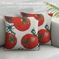 thumbnail image 3 of Qinduosi  Fruits Embroidery Throw Pillow Cover Tomato Pattern Decorative Cushion Covers Soft Accent Pillow Covers (Tomato,"), 3 of 5