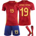 thumbnail image 3 of 24 Camiseta de la Copa de Europa de España No. 19 Yamal 26 Pedri 7 Morata No. 9 Traje de camiseta de fútbol Garvey, 3 of 5