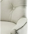 thumbnail image 2 of Safavieh Amanda Tufted Birch Wood Chair in Gray, 2 of 5