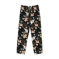 thumbnail image 6 of Uemuo Lilies Flowers Pattern Men's Wide Leg Palazzo Lounge Pants with Pockets Light Weight Loose Comfy Casual Pajama Pants-XX-Large, 6 of 9