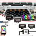 thumbnail image 3 of GTINTHEBOX APP Remote 16-Colors LED Front Grille Kit For 2020-2022 Toyota Tacoma TRD Sport, 3 of 12