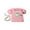 Pink, variant on Milaget Vintage Rotary Dial Phone European Corded Phone 1960' with Metal Bell Retro Beige