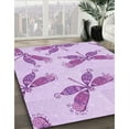 thumbnail image 2 of Ahgly Company Indoor Square Patterned Tyrian Purple Area Rugs, 8' Square, 2 of 6