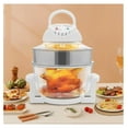 thumbnail image 5 of Air Fryer 17L/17.96Qt Turbo Air Fryer Oven Convection Cooker Oil-less Infrared 360° Viewable with Expansion Ring & Recipe Book, 5 of 9