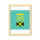 thumbnail image 1 of Soy de Jamaica Cuadro de madera decorativa marco de casa A4, 1 of 3