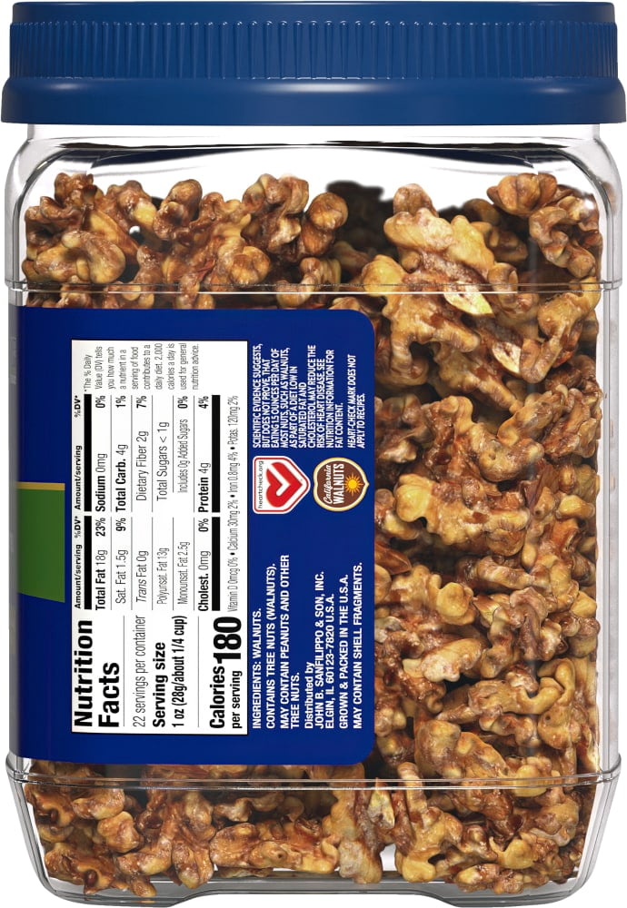 Fisher California Grown Unsalted Walnut Halves & Pieces