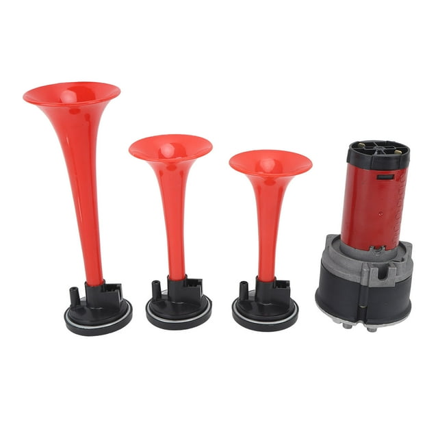 Bocina De Aire Musical, 12v 125db Bocina Musical 3 Trompeta ABS 125 DB Súper Altavoz Para Camión Tren