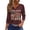 1#Wine, variant on Wutalume Women's 3/4 Sleeve Buttoned Top - 250 Years Independence Day Print V-Neck Blouse with Front Buttons, 4th of July Outfits for Women, Womens Shirts,Army Green L