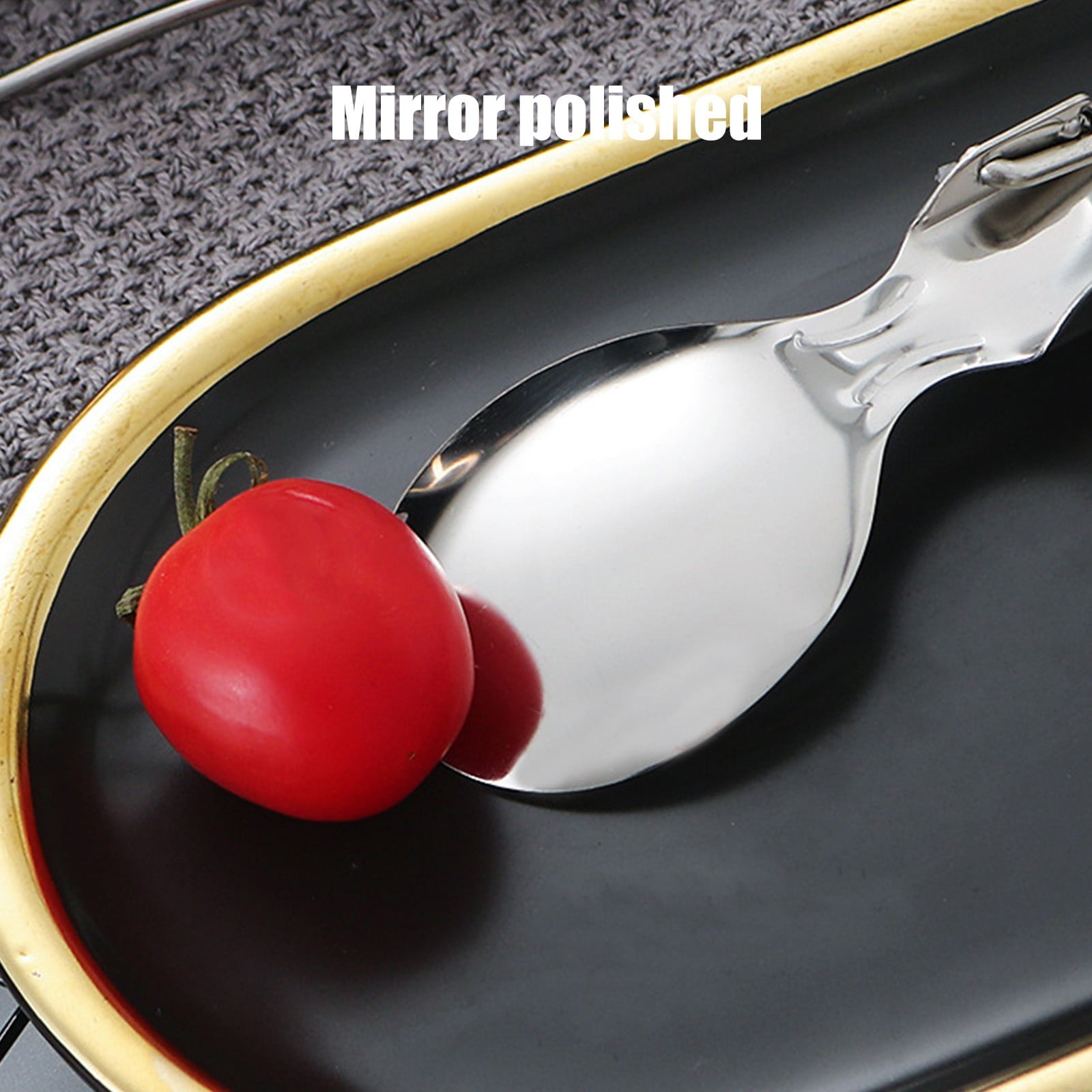 Couverts à Manche En Bois Portable Et Réutilisable 3 En 1 Pour Pique-nique, Camp