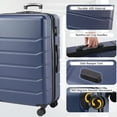 thumbnail image 2 of CONCETTA 20 Inch Carry on Luggage with Spinner Wheels, Hard Shell ABS Suitcase Lightweight Expandable Rolling Luggage, Blue, 2 of 8