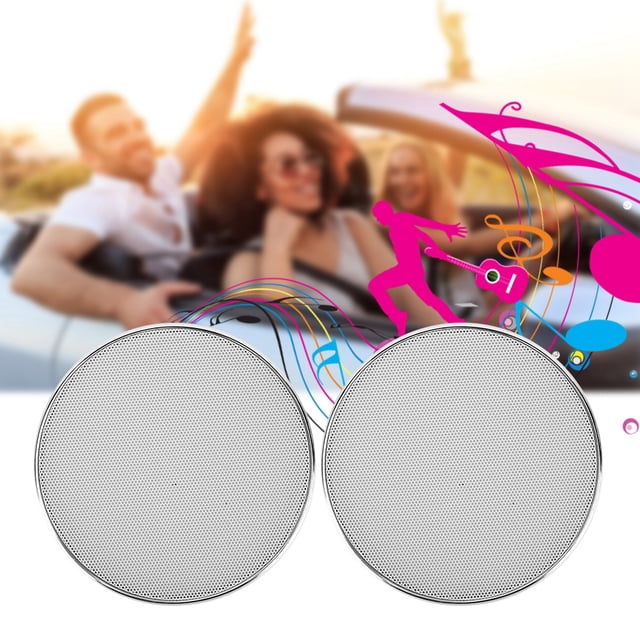 Funda protectora para altavoz de audio de coche, marco de plástico de 5 pulgadas, color blanco, malla para altavoz de audio de coche, funda protectora para altavoz de coche muy versátil
