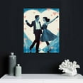 thumbnail image 4 of ARISTURING  Romantic Blue Dance Canvas Prints，Perfect Wedding Anniversary Wall Art Prints Gift for Lovers，Modern Aesthetic Home Décor to Bedroom Living Room，, 4 of 4