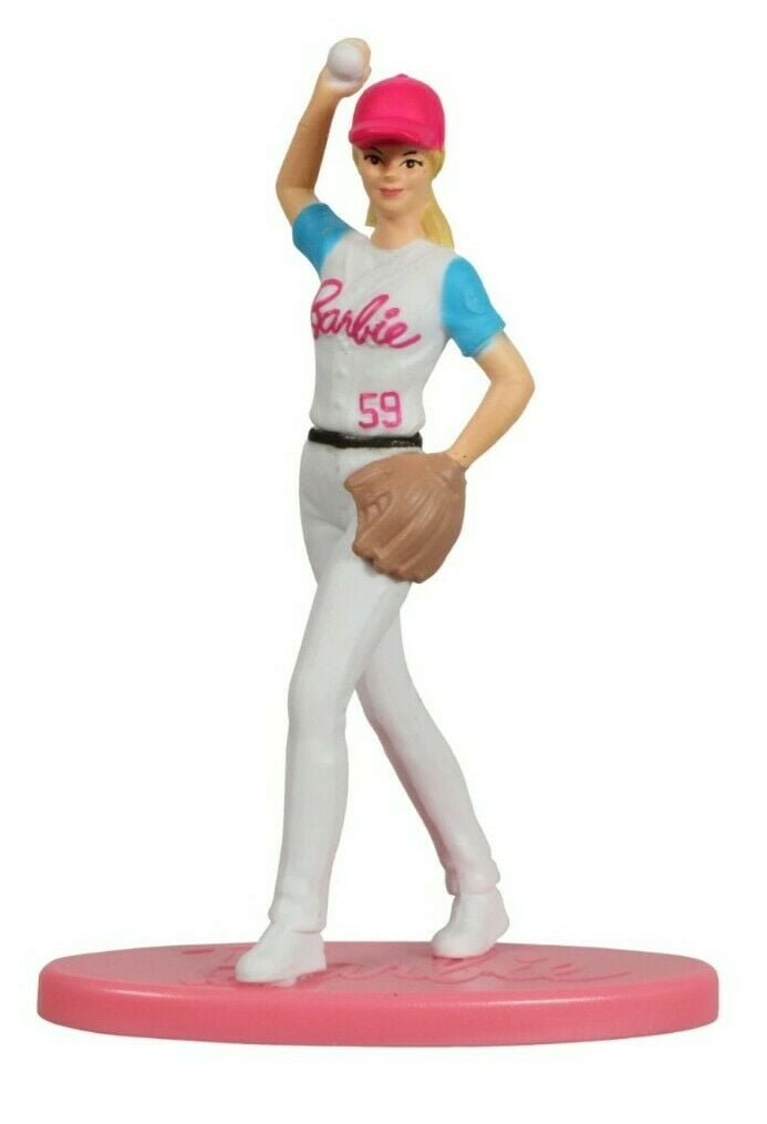 Barbie Doll Baseball Barbie Mini Figures Cake Toppers Cupcake