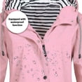 thumbnail image 3 of Chaqueta cortavientos con capucha para mujer, abrigo de escalada, impermeable, para lluvia, tops, 3 of 5