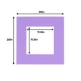 thumbnail image 3 of Light Purple Acid Free 20x20 Picture Frame Mats with White Core Bevel Cut for 12x12 Pictures - Fits, 3 of 3